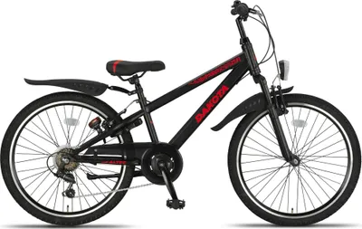 Produktbild von Altec Kinderfahrräder Jungen Dakota MTB 24 Zoll Jungen 7G Felgenbremse Schwarz