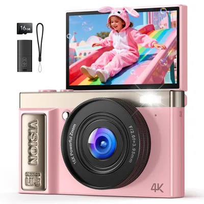 Obrázek produktu pro Digitální fotoaparát 4K pro fotografii a vlogování: 64 MP, 16x zoom, rozlišení