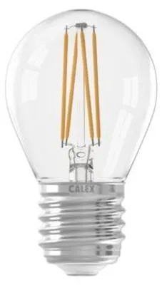 Produktbild von LED-Vollglas-Filament-Kugellampe 220-240V 4.5W 470lm E27 P45 Hell 2700K Dimmbar Calex