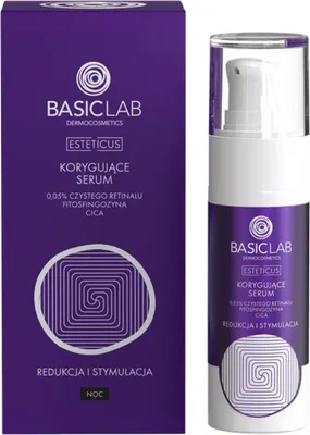 BASICLAB - Korrigierendes Gesichtsserum mit 0,05 % reinem Retinal, 30 ml