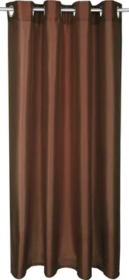 Produktbild von Gardine Alessia blickdicht mit Ösen ( 4cm ), Maße: 140x175cm, Farbe: Braun
