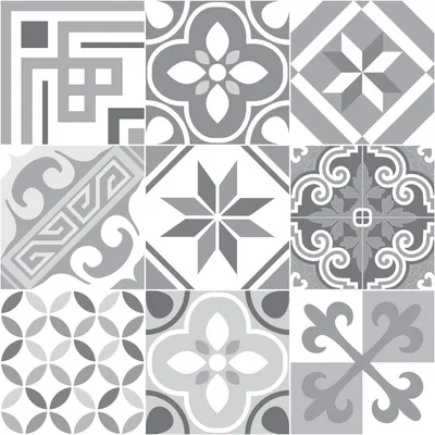 Produktbild von Selbstklebende Fliesenaufkleber für Küche und Bad – 9 Zementfliesenaufkleber, Azulejos Carmelito – 9 Aufkleber, 20 x 20 cm