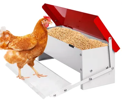 Hühnerfutterautomat 7 kg verzinkt mit Trittplatte