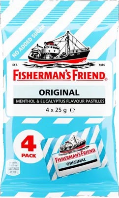 Produktbild von Fisherman's Friend Original Eucalyptus zuckerfrei 4x25g
