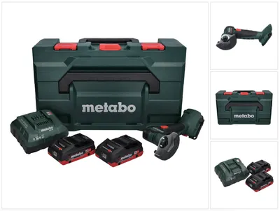 Obrázok produktu pre Akumulátorová uhlová brúska Metabo CC 18 LTX 18 V 76 mm bez kefiek + 2x batéria 4,0 Ah + nabíjačka + metaBOX