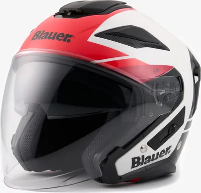 Produktbild von Blauer JJ-01 Jethelm, weiß/rot, XS (52/54)