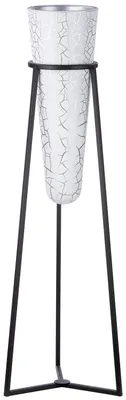 Produktbild von Casablanca by Gilde  Dekovase mit Metallständer Future  H. 102 cm,27637