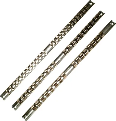 Produktbild von Aufsteckschiene Klemmleiste Nusshalter Aufsteckleiste Satz 1/4 3/8 1/2" 60 Clips