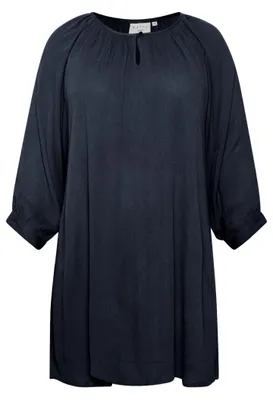 Produktbild von KAFFE CURVE Damen Tunika KCami Damen Tunika 3/4 Arm Casual Rundhals Shirt Große