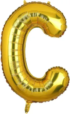 Immagine prodotto di Palloncino dorato "C" 40 cm per feste di anniversario
