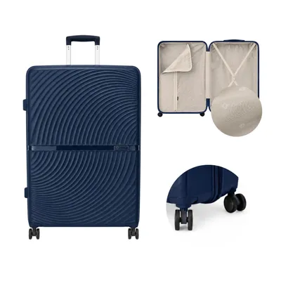 Image de Valise rigide de taille moyenne, 45 litres, pour bagages en soute, avec serrure TSA et 8 roulettes