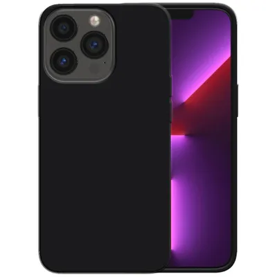 Produktbild von Smartphonica Silikonhülle für iPhone 13 Pro Hülle mit weicher Innenseite - Schwarz
