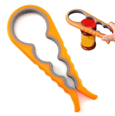 Multifunktionaler Flaschenöffner 5-in-1, ergonomisch, für schwache Hände
