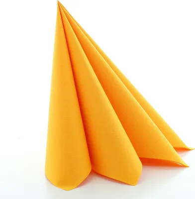 Produktbild von Sovie HORECA Serviette in Curry/Orange aus Linclass® Airlaid 40 x 40 cm, 50 Stück