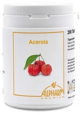 Produktbild von Allpharm Acerola Tabletten, 200 St. Tabletten