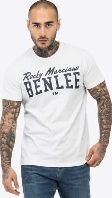 Image de T-shirt homme coupe normale LOGO White M BENLEE