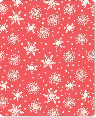 Produktbild von MuchoWow® Mauspad Mousepad Muster - Schneeflocke - Weihnachten - Rot - Weiß 19x23 cm - Mousepads - Maus Mat - Pad - Mausunterlage - Mauspads - Spielen