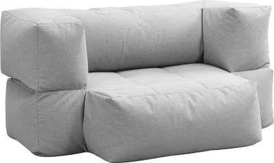 Immagine prodotto di Home Deluxe Borsa a sacco da esterno HEAVEN - grigio chiaro - 76 x 152 x 100 cm | divano da giardino, salotto da esterno, set di sedute, divano