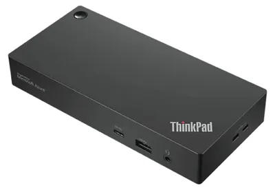 Produktbild von Lenovo 40B20135UK, Kabelgebunden, USB 3.2 Gen 1 (3.1 Gen 1) Type-A + Type-C, 96 W, 10,100,1000 Mbit/s, Schwarz, FCC/ICES; CE; RCM; BSMI; VCCI; CB; cULus; TUV- Mark; LoA