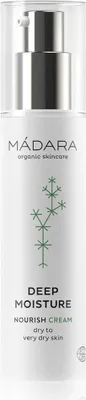 Produktbild von MÁDARA Cosmetics Deep Moisture Cream, Tages- & Nachtcreme, Frauen, trockene Haut, Sehr trockene Haut, Gesicht, Hals/Nacken, Heilung, Feuchtigkeitsspendend, Nährend, Revitalisierend, Glättend, Beruhigend, 50 ml
