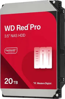 Zdjęcie produktu dla Western Digital Red Plus WD100EFGX, 10 TB, 7200 RPM, 512 MB, 3.5", SATA III