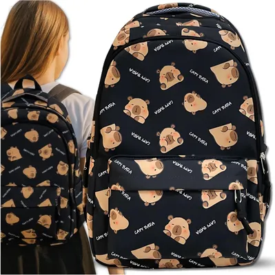 Produktbild von EDIBAZZAR | Schulrucksack für Kinder Mädchen Jungen für die Schule bequeme Kapibara