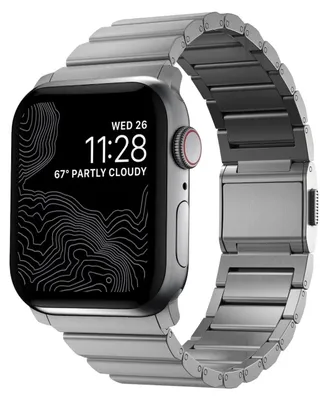 Productafbeelding van Nomad Titanium schakelband voor de Apple Watch | 44/45/46/49 mm - Zilver