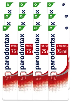Obrázok produktu pre 12 kusov zubnej pasty Parodontax Original – 75 ml – výhodný balík