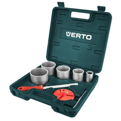 Obrázek produktu pro VERTO Wolframové pily na otvory 32-83 mm, sada 5 ks. + pilník