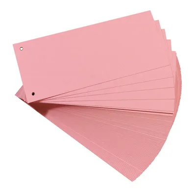 Produktbild von Herlitz Trennstreifen für DIN A4 Manila Karton rosa 100 Trennstreifen