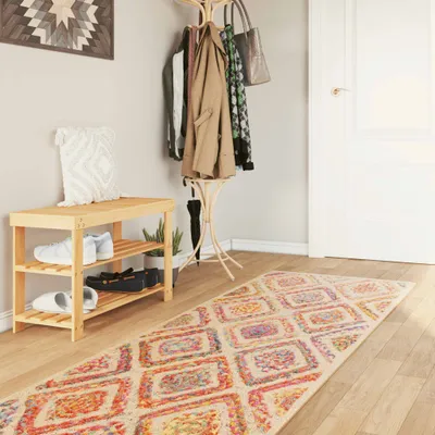 Produktbild von "im Angebot" Teppich Waschbar Mehrfarbig 80x300 cm Rutschfest - Designerteppiche CC297