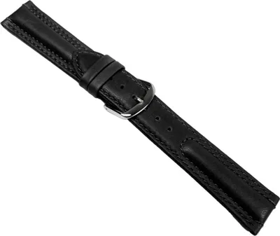 Produktbild von Country Ersatzband Uhrenarmband Kalbsleder schwarz 20674S, Stegbreite:18mm