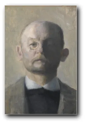 Immagine prodotto di Stampa artistica intitolata "Il pittore Kristian Zahrtmann" di Vilhelm Hammershøi – 30x45 cm – non incorniciata