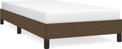 Immagine prodotto di vidaXL Struttura letto senza materasso marrone scuro 90x200 cm tessuto
