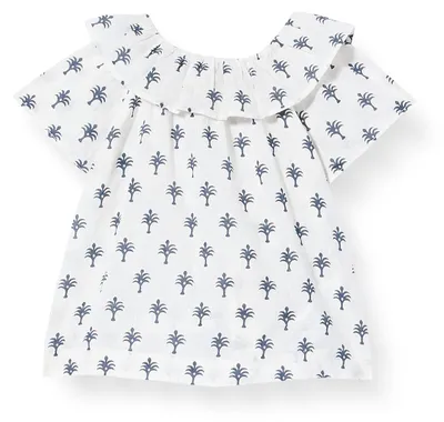 Produktbild von Gocco Baby-Mädchen Camis Cuello Volante Block Print Hemd, dunkelgrau, 12-18 Mona