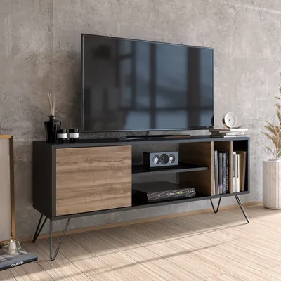 Immagine prodotto di Skye Decor, Mistico (140) - Noce, Nero, Mobili TV, noce, 140 x 58,7 x 35,5 cm