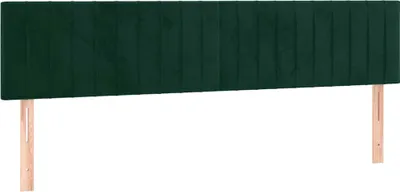 Produktbild von vidaXL Kopfteile Dunkelgrün 200x5x78/88 cm Samt