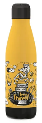 Produktbild von Thermosfless Reisen 500 ml Edelstahlgelbgelb