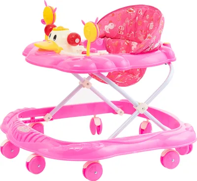 Produktbild von SEVICO Lauflernhilfe Babywalker mit Spielset Lauflernwagen Gehfrei Baby Kinder Rosa  V12-ROSE