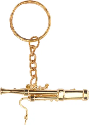 Imagen del producto de Llavero con forma de fagot, mini llavero con forma de fagot, llavero de latón con forma de fagot, llavero con forma de fagot, llavero con forma de instrumento musical, mini llavero musical