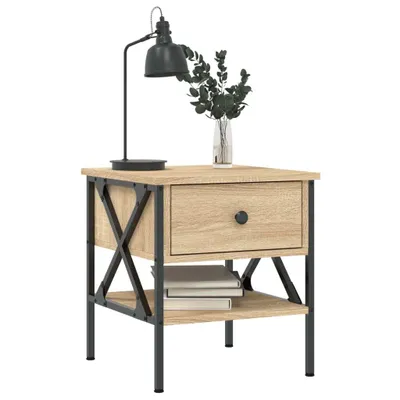 Obrázok produktu pre vidaXL Nočný stolík Sonoma Dub 40x42x45 cm odvodený výrobok z dreva