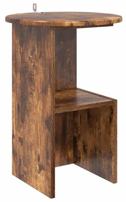 Produktbild von vidaXL Beistelltisch Räuchereiche Ø 39,5 x 55 cm Holzwerkstoff