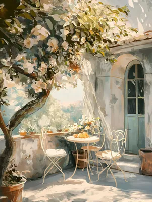 Image de STYLER, tableau sur toile, 60x80 cm, motif moderne "Matin", décoration murale, œuvre d'art, idéal pour le salon, la chambre ou le bureau