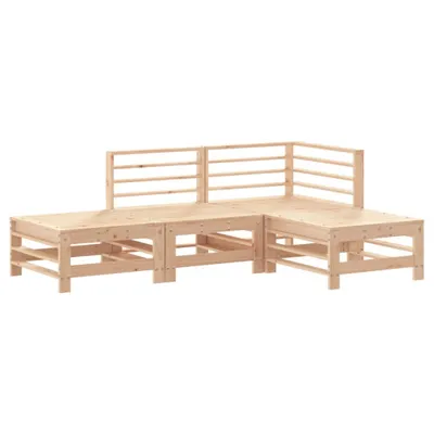Produktbild von vidaXL 4-tlg. Garten-Lounge-Set Massivholz Kiefer