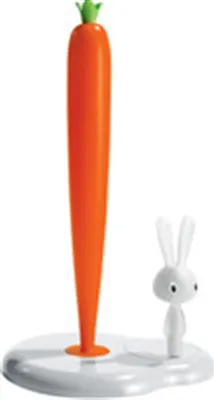 Produktbild von Alessi "Bunny & Carrot" Kit.Roll Hold (Art.-Nr. ASG42/H W, EAN 8003299958382)