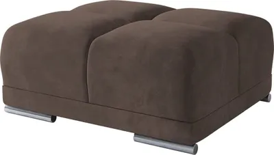Produktbild von Polsterhocker, Mini Pouf B:91 cm x H:42 cm L:98 cm, Fußhocker, Sitzhocker, Sitzpouf, Puff Hocker Farbe: Braun