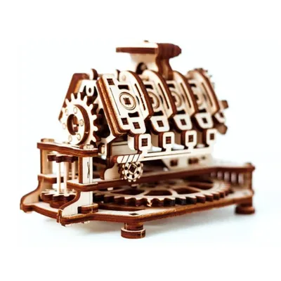 Image de WOODEN CITY Maquette bois Moteur V8