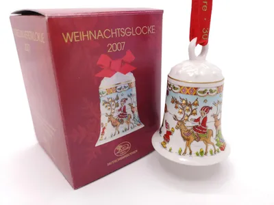 Produktbild von Hutschenreuther Porzellan Weihnachtsglocke Glocke 2007 mit Originalverpackung