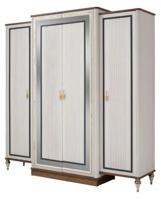 Produktbild von Schlafzimmerschrank Kleiderschrank Kinderschrank Schrank Holz Beige