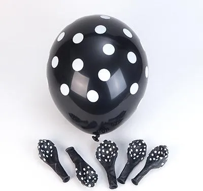 Obrázek produktu pro Unique Party 57590, Hračka balón, Latex, Černá, Oválný, 30 cm, 6 kusů